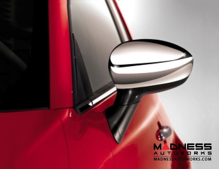 FIAT 500 Mirror Covers - Chrome 